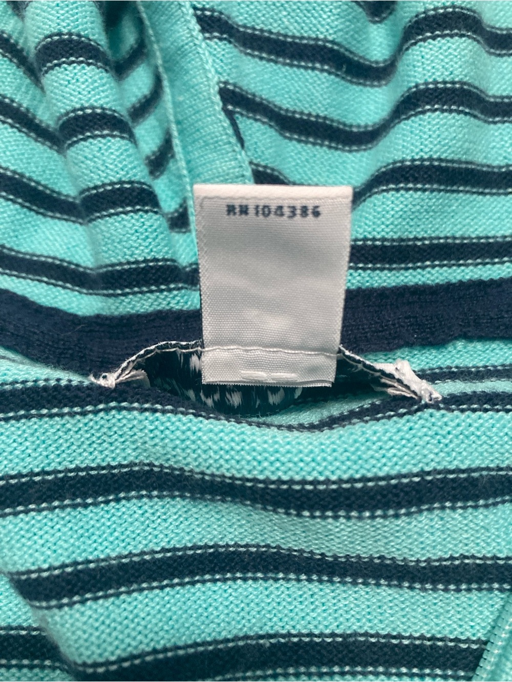 Charter Club Knit Hooded Jacket Women’s Sz P/P Striped Long Sleeve Full Zip - Picture 7 of 14